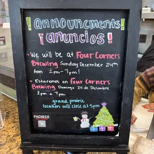 Their pop up December 2023.