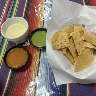Chips and Salsa(Chips are a bit thicker)