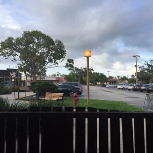 View from outdoor seating with our dogs