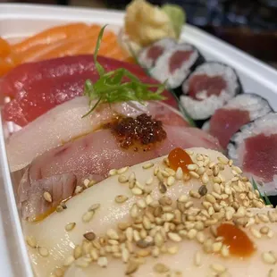 sushi, sashimi, sushi and sashimi, food