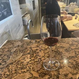 Wine at the bar
