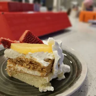 Inside look for the sheet cake