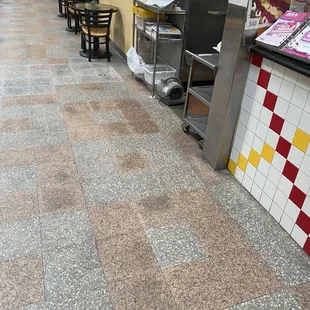 New flooring, they fixed the shopping centers plumbing issues, business is open again.