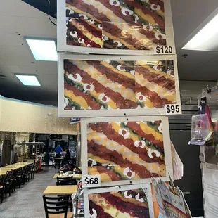 Fruit cake prices as of 12/18/2024 (full sheet, 3/4 sheet, 1/2 sheet, 1/4 sheet)