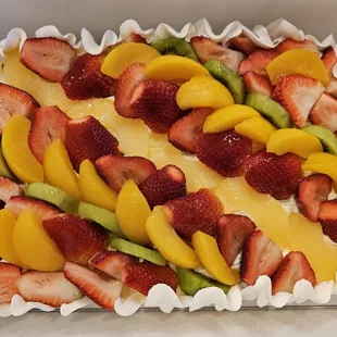 1/4 Sheet Fruit Tart Cake $35