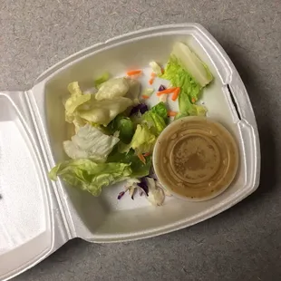 This was our side salad. Pathetic.