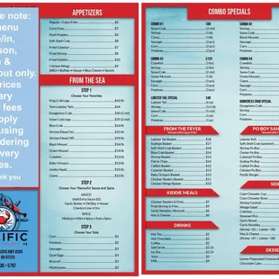 Dine-in / Order Carry-out Menu