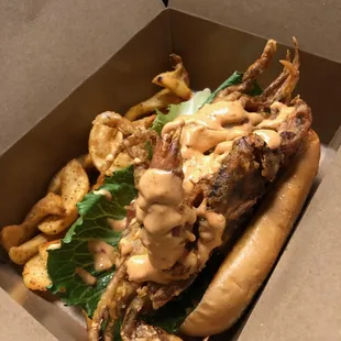 Shrimp Po Boy Sandwich