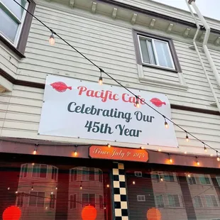 the front of the restaurant