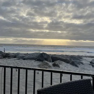 Toes in the sand kind of view