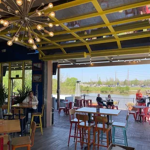 Outdoor dining area