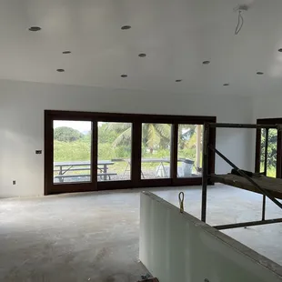 Pocket door installation.