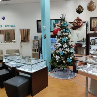 Interior... With holiday decorations
