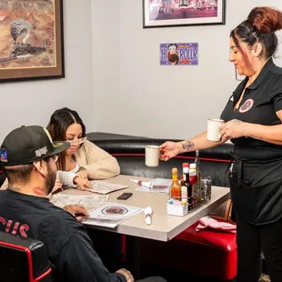 interior, sushi and sashimi