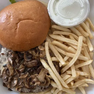 Mushroom Swiss Burger