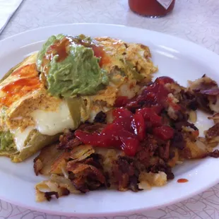 Crab and Avocado Omelet