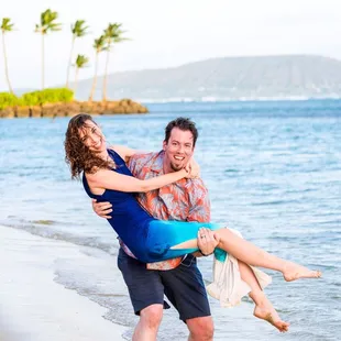 So much fun during our photo shoot in the beach with Pacific Dreams Photography out of the Kahala Resort in O'ahu