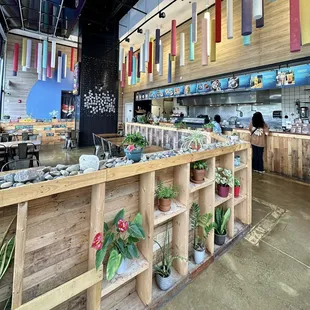 Interior of restaurant