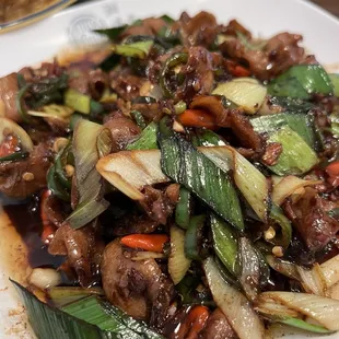 Stir fried crispy catfish stomach