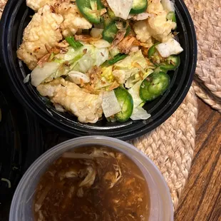 Calamari and Hot and Sour Soup