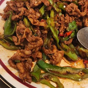 Hunan pork belly slice