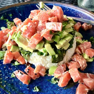 Salmon Poke Stack