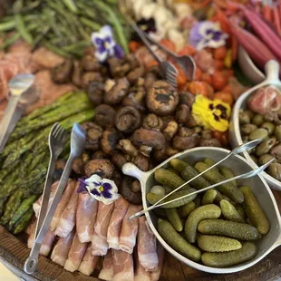 Grilled veggie platter