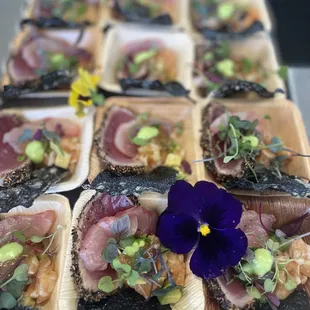 Seared ahi plates