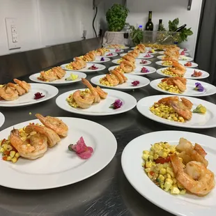 Grilled shrimp &amp; summer corn salad