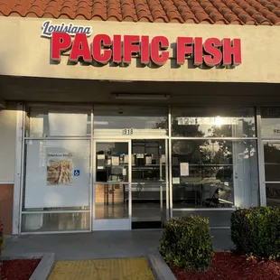 the front of the store