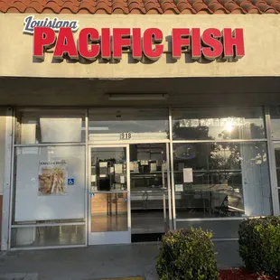 the front of the store