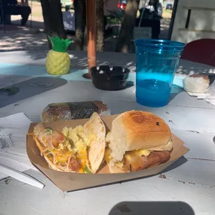 Spam tacos, spam sliders and I can't pronounce or spell the other item  Delicious!  Tammy's energy is infectious.