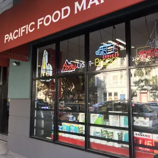 the front of the store