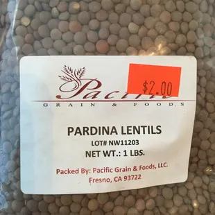 FIRST time I've ever seen THIS kind of lentil!