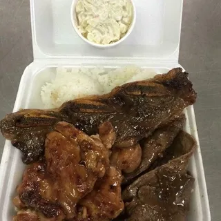 Furikake Chicken w/rice n mac
