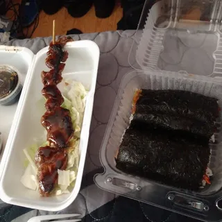 Spam Kimchi Musubi