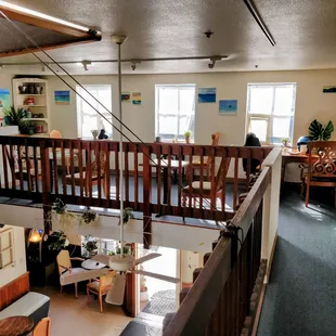 a view from the second floor