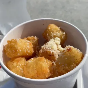 Truffle tator tots  don&apos;t even need ketchup so good!