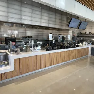 a view of the counter area