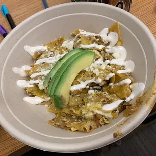 Chilaquiles with egg...  Yumm