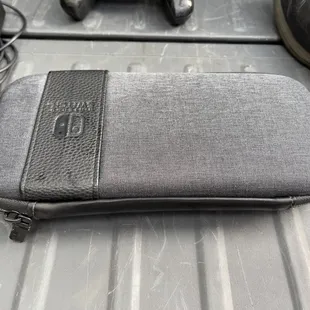 Nintendo Switch which was inside the backpack soaked.