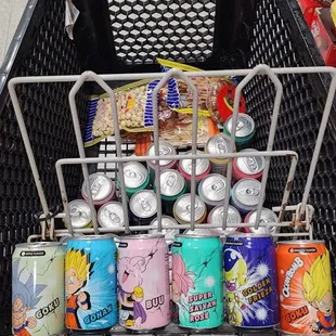 Dragon Ball Z theme sparkling water drinks (most likely limited edition) Nov. 2022