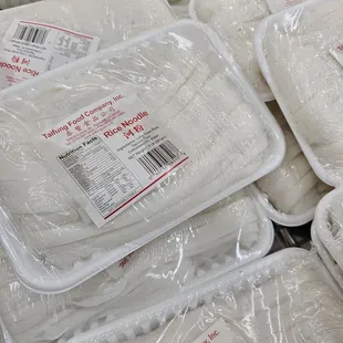 Fresh noodles to make chow fun