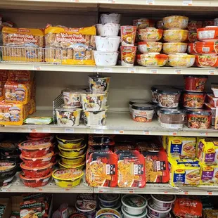 a variety of food items