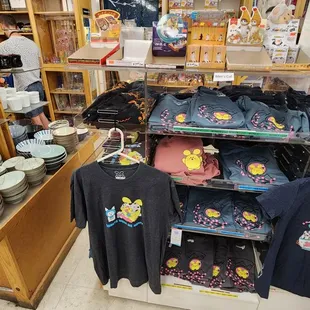 a variety of merchandise items