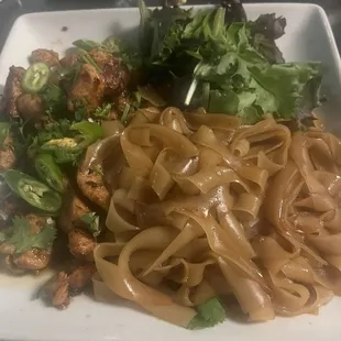 Chicken and noodles