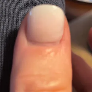 Too much space between cuticle and nail
