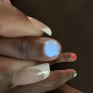 Chipped children's manicure $12