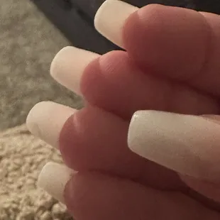 Acrylic cakes under nails