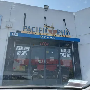 The outside of the shop